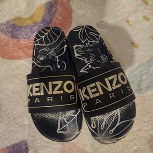 Kenzo Kids Blue Slide Sandals